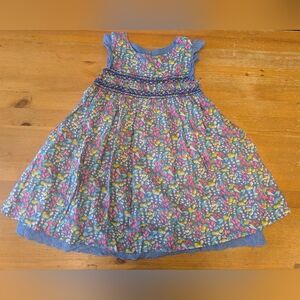 Mini Boden Colorful Floral Kids Dress